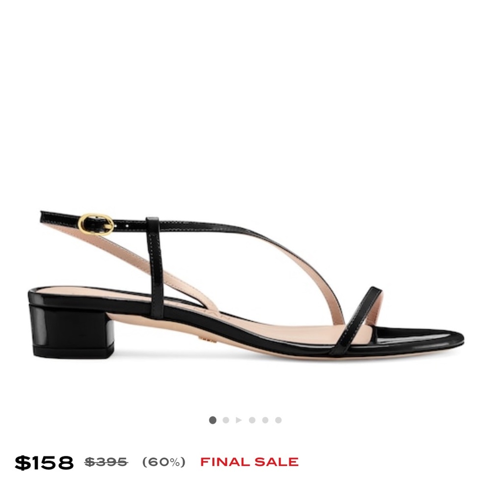 Stuart Wetizman - SOIREE 25 STRAP SANDAL - NEW never wear before. Black Size 6